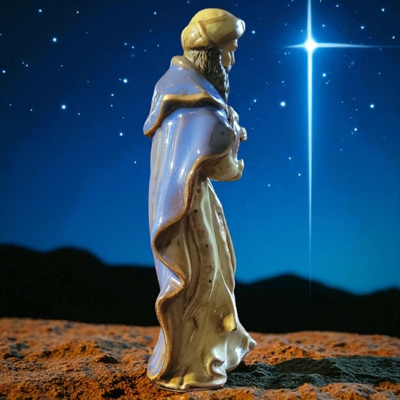 Vtg 90's Kirkland Potter's Garden II Nativity Set Replacement Standing Wiseman - Picture 2 of 10